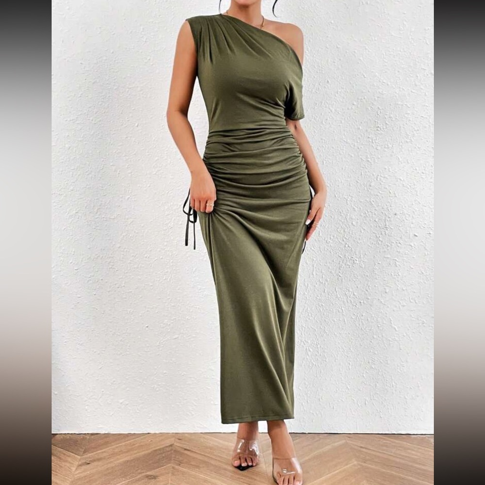 Boho ruched sides maxi dress - Picture 4 of 15